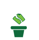 Cut and plant the card